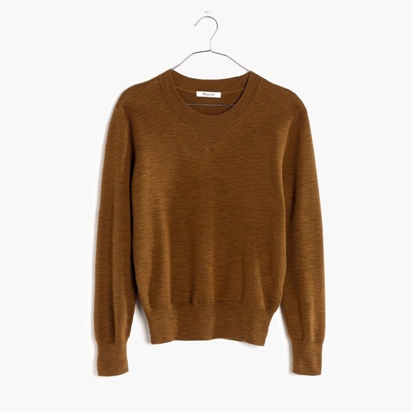 Madewell Sweaters - MADEWELL Women’s Milestone V-Neck Pullover Sweater Tan Weathered Olive Size XS